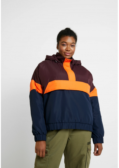 Urban Classics Curvy LADIES PULL OVER JACKET - Wiatrówka