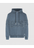 GCDS OVERDYED BLUZA Z KAPTUREM Z LOGO GCDS