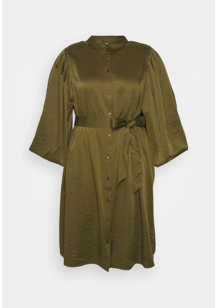 Selected Femme Curve SLFNALLIE SHORT SHIRT DRESS - Sukienka letnia