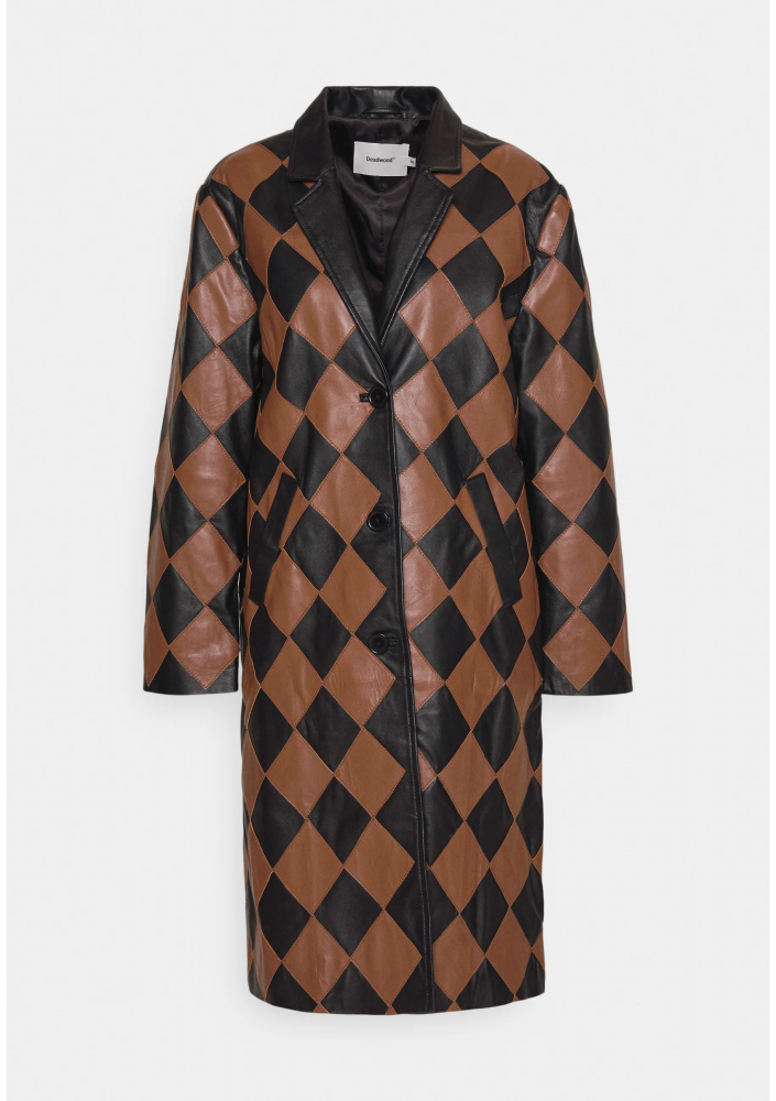 Deadwood OLLIE CHECKER COAT - Klasyczny płaszcz
