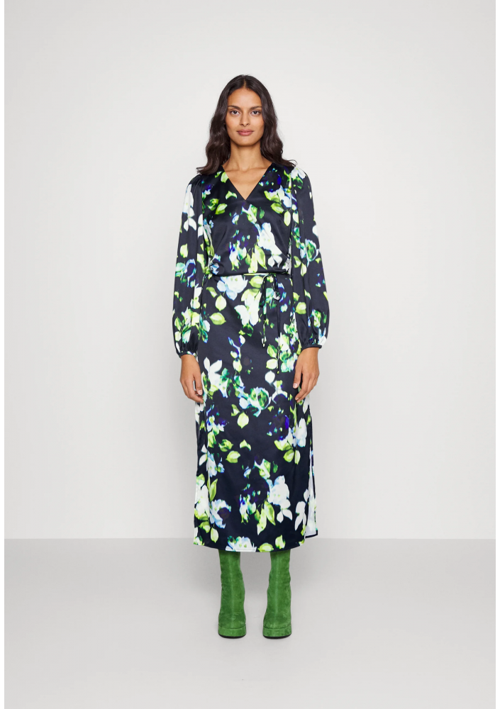 Selected Femme SLFSOLAIA ANKLE SLIT DRESS - Sukienka letnia