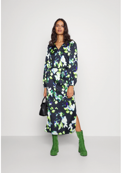 Selected Femme SLFSOLAIA ANKLE SLIT DRESS - Sukienka letnia