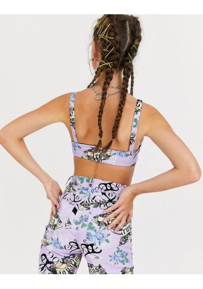 Jaded London – Krótka braletka z denimu z nadrukiem horoskopu