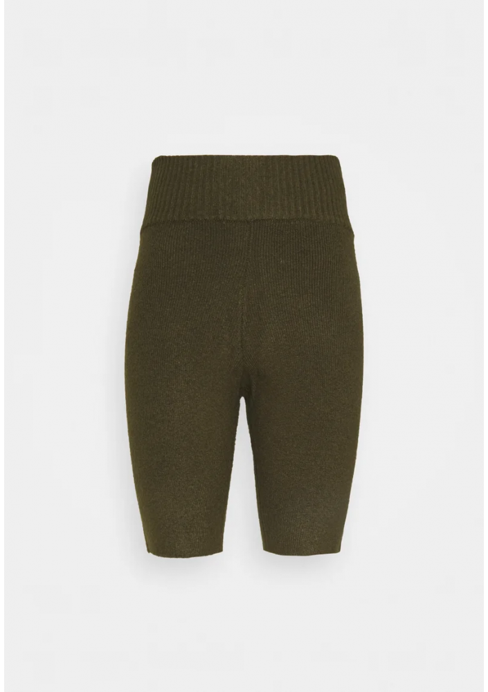 Fashion Union RITA BIKER - Shorts - khaki/caqui