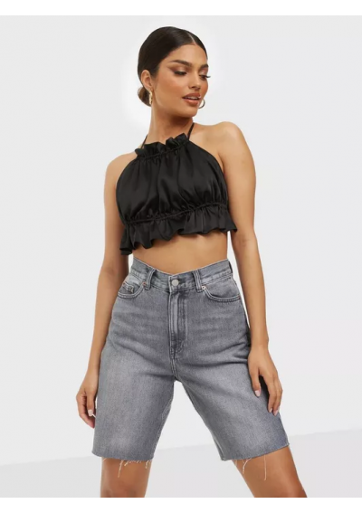 DR DENIM Szorty Echo petite washed grey