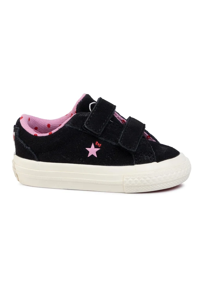Converse Tenisówki One Star 2v Ox 762942C Black/Prism Pink/Egret
