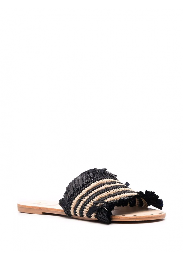 Manebi raffia-strap sandals