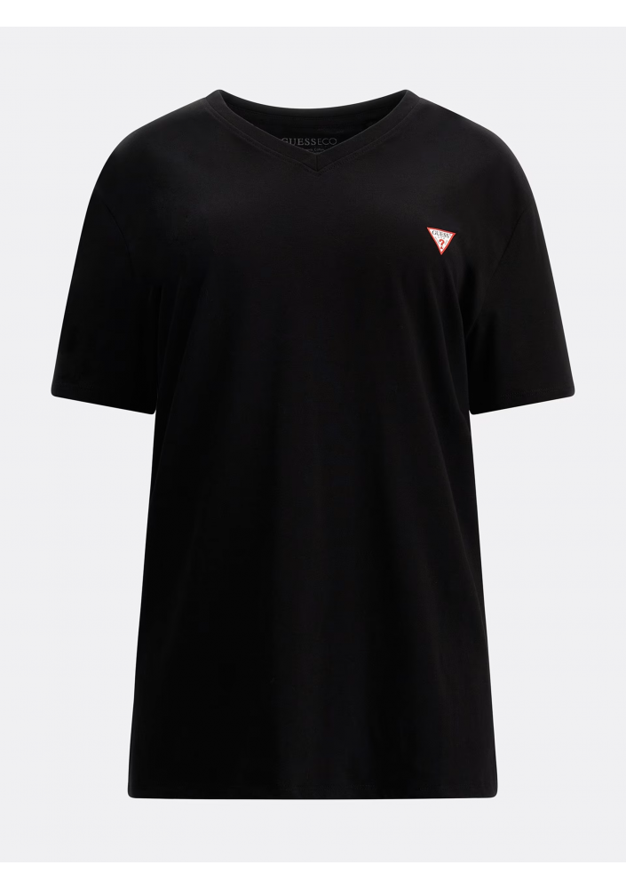 GUESS T-shirt z dekoltem v