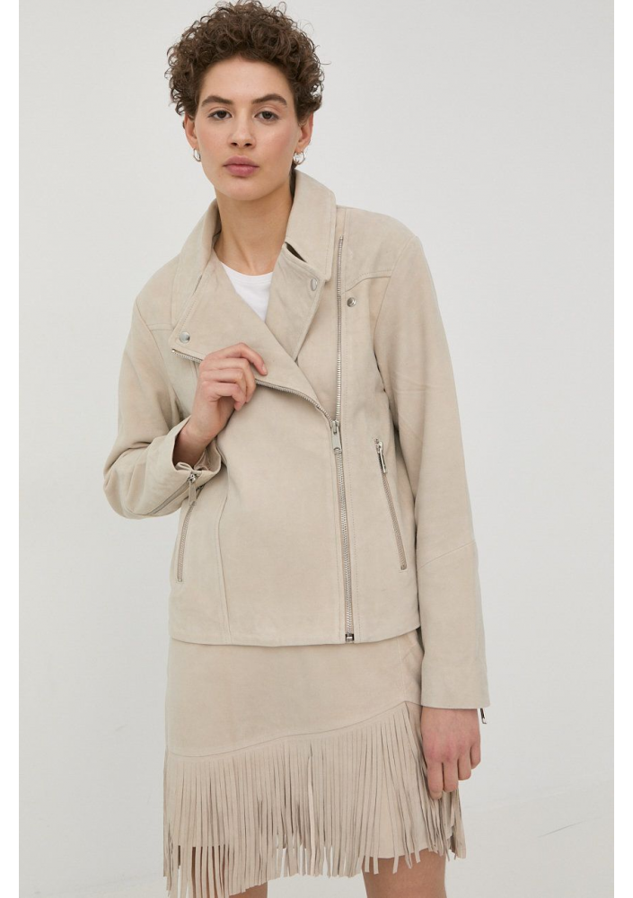 Bruuns Bazaar ramoneska zamszowa damska