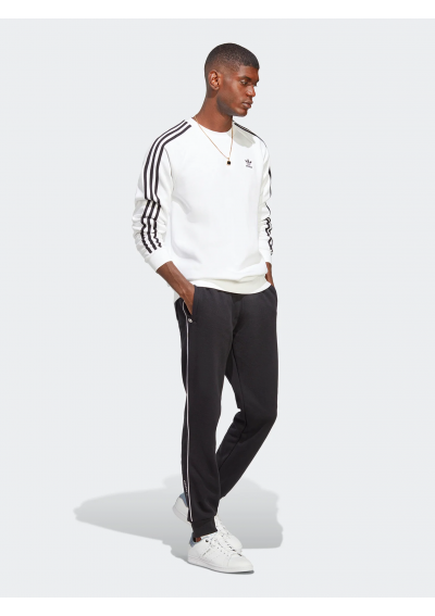 ADIDAS Bluza Adicolor Classics 3-Stripes Crew Sweatshirt IA4862 Biały Regular Fit