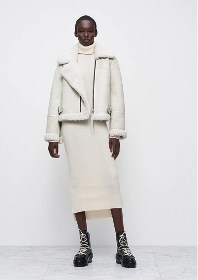 AllSaints SHOREDITCH SKI CLUB Kurtka z owczej skóry