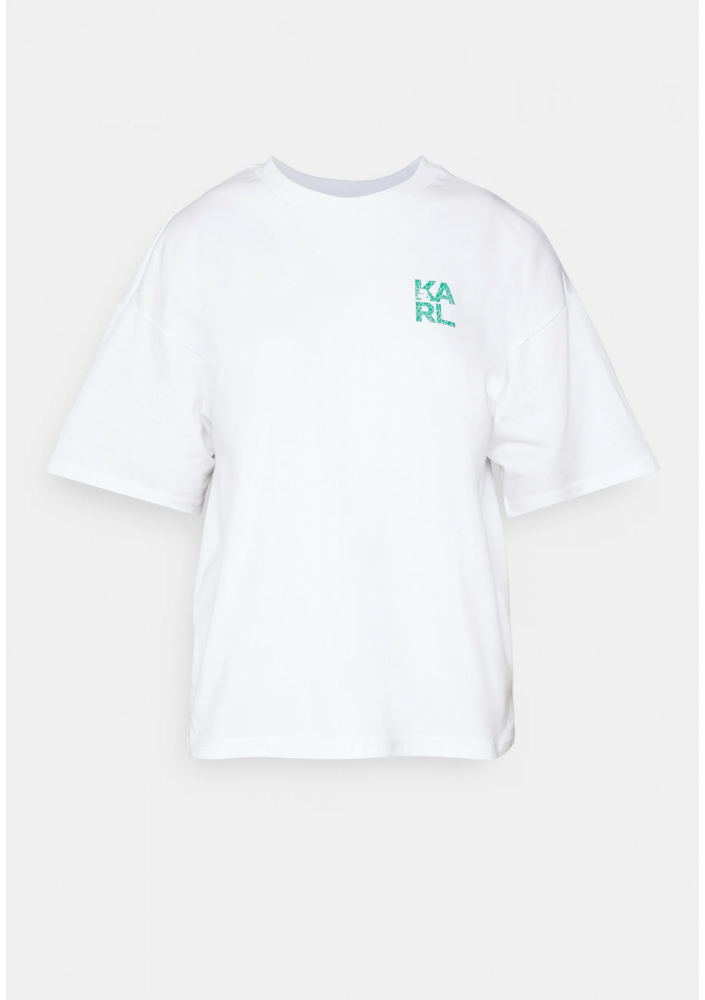 KARL LAGERFELD T-shirt z nadrukiem