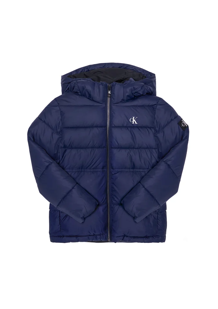 CALVIN KLEIN JEANS Kurtka puchowa Essentail IB0IB00557 Granatowy Regular Fit