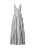 Luxuar Sukienka wieczorowa z błyszczącym efektem - srebrny