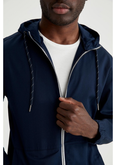 DeFacto, Kurtka z zamkiem i kapturem, Granatowa