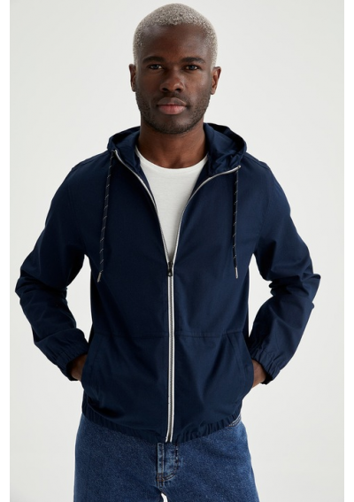 DeFacto, Kurtka z zamkiem i kapturem, Granatowa