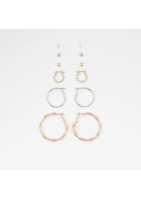 ALDO Rhibeth Zestaw wielu kolczyków w kształcie kółek