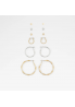 ALDO Rhibeth Zestaw wielu kolczyków w kształcie kółek