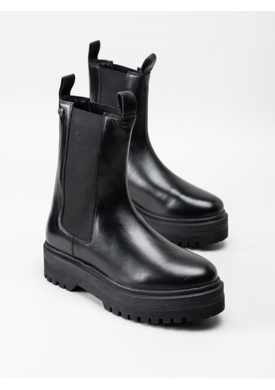 Copenhagen - Going - Czarne, wysokie, elastyczne buty ze skóry