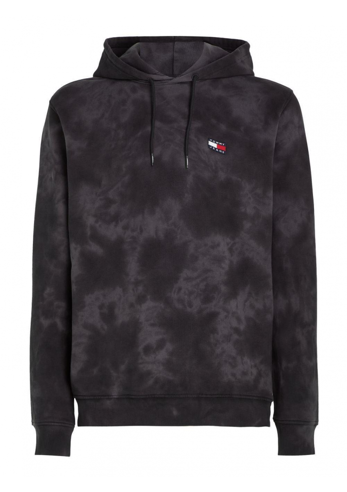 Tommy Jeans Bluza z kapturem z efektem sprania