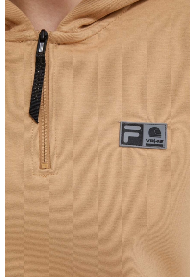 Fila bluza VR46 damska kolor beżowy z kapturem z aplikacją
