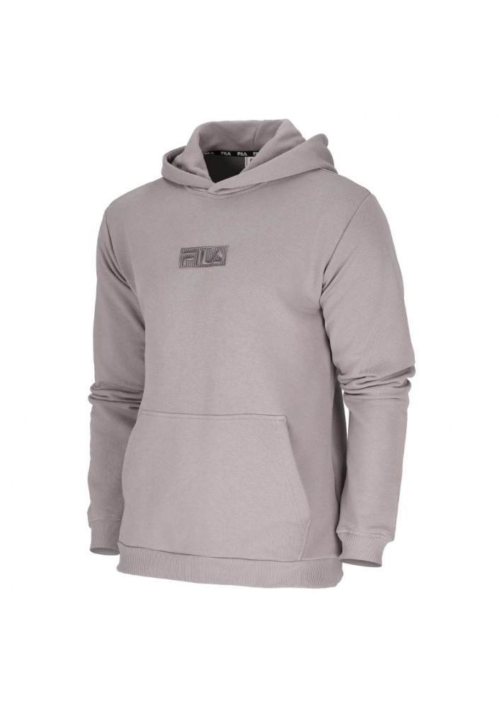 Fila Bluza męska z kapturem kangurka FAM0159-80028 L Jasnoszara