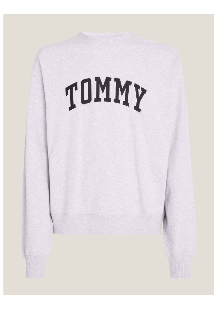 Tommy Jeans bluza bawełniana męska szara DM0DM18386