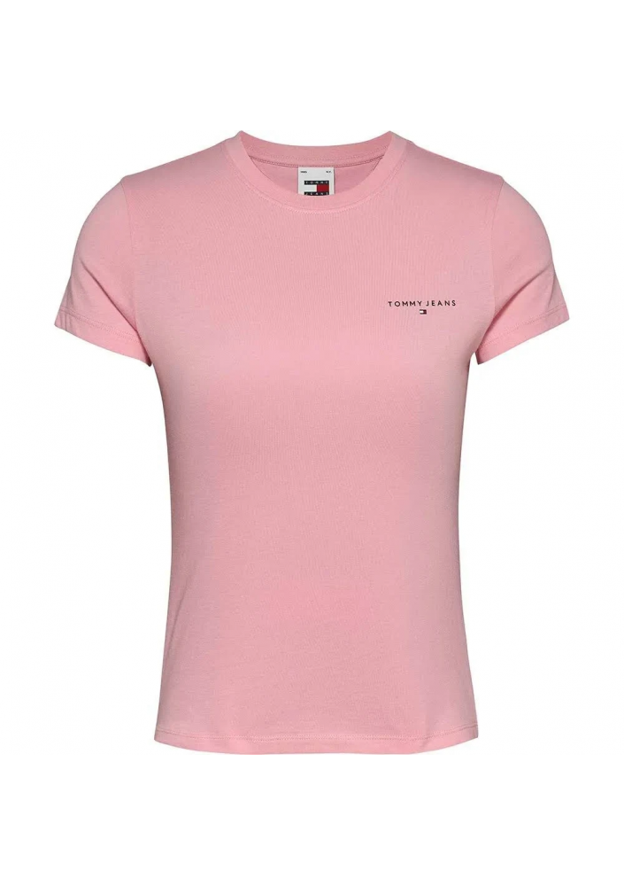 Tommy Jeans t-shirt bawełniany damski kolor pink DW0DW18785