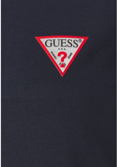 Guess T-Shirt Granatowa Slim Fit
