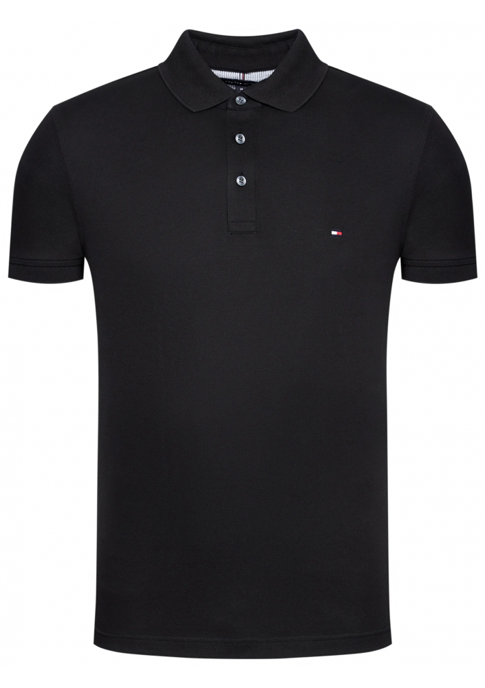 TOMMY HILFIGER 1985 Slim Fit Polo Czarny