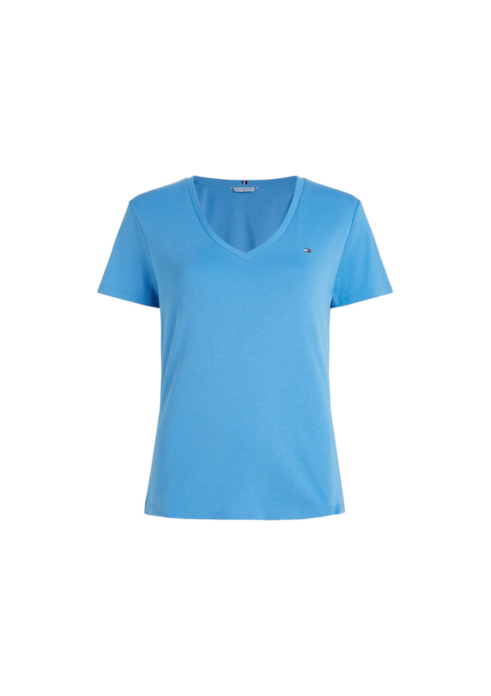 Tommy Hilfiger t-shirt bawełniany kolor niebieski WW0WW37873