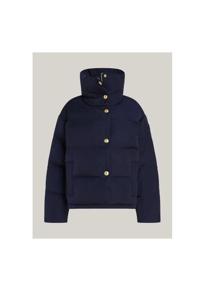 TOMMY HILFIGER Kurtka oversize z wytłoczonym guzikiem WW0WW43158