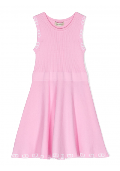 TWINSET Dzieci sukienka dzianinowa z logo