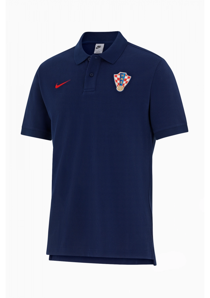 Nike Koszulka Reprezentacji Chorwacji 2024 Polo - Granatowy