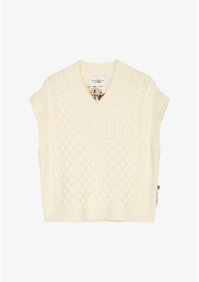 Marc O'Polo LESS V- CABLE STRUCTURE - Sweter