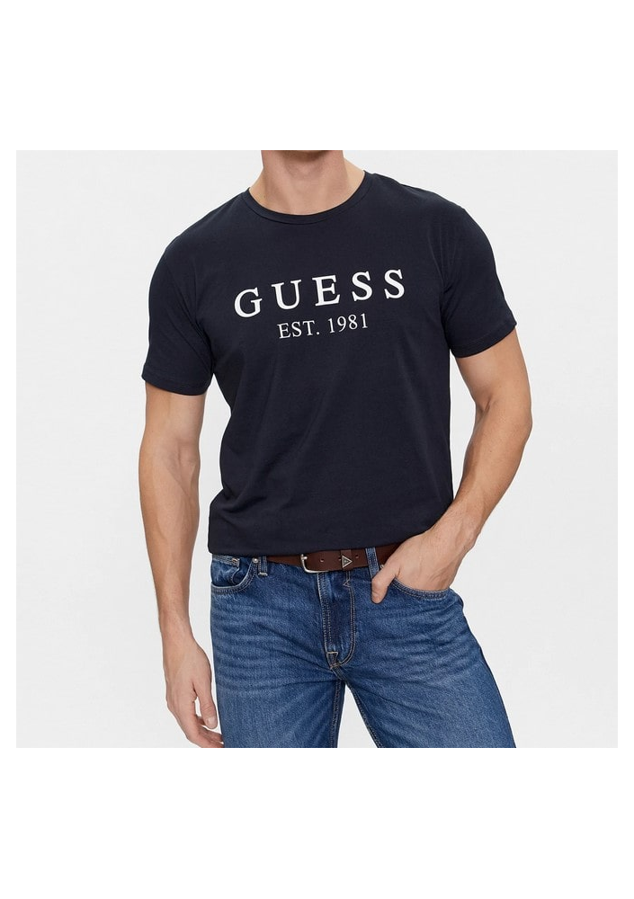 Guess T-Shirt Granatowy U4RI22 K6YW0