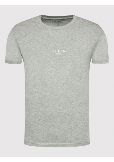 Guess T-Shirt Szary Slim Fit