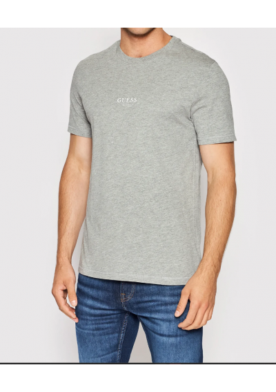 Guess T-Shirt Szary Slim Fit