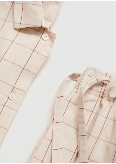 Mango Piżama dwuczęściowa w kratę