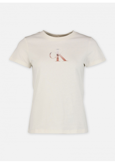 Calvin Klein Jeans t-shirt bawełniany damski kolor beżowy J20J224982