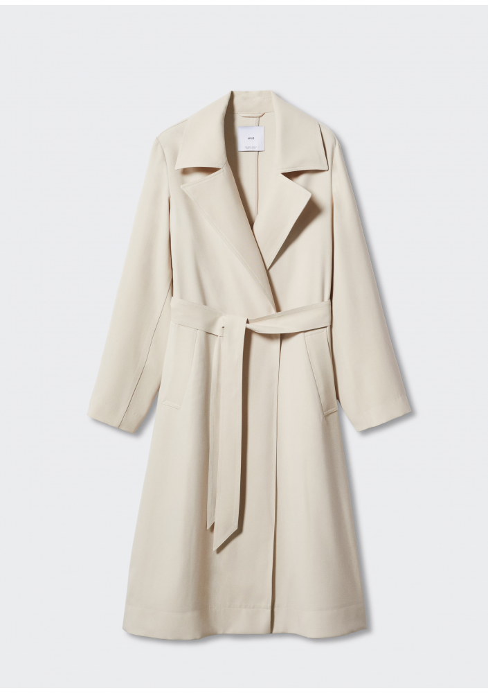 MANGO Lejący trencz z klapami