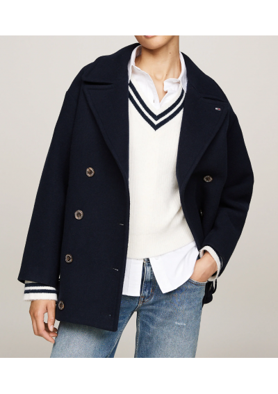 Tommy Jeans - Klasyczny płaszcz