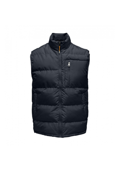 ONLY &amp; SONS ONSJAKE PIKOWANA KAMIZELKA NIEBIESKA