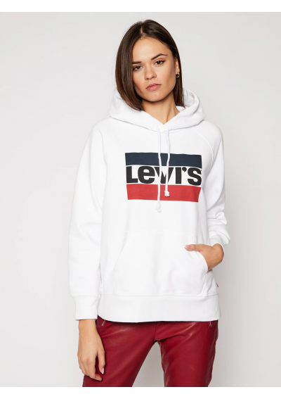 Levi's Bluza Graphic Sport 35946-0001 Biały Regular Fit