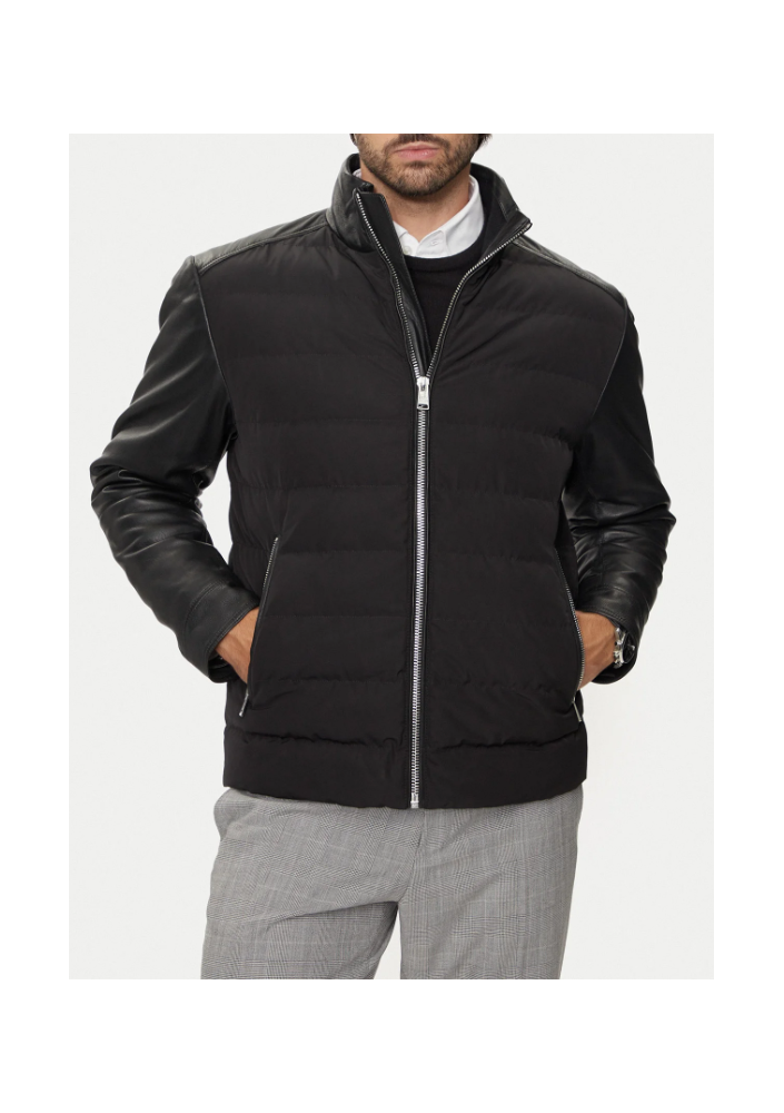 BOSS Kurtka przejściowa C-Mersino 50518724 Czarny Regular Fit