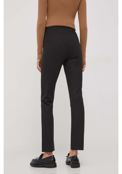 Tommy Hilfiger spodnie damskie kolor czarny dopasowane high waist WW0WW39721