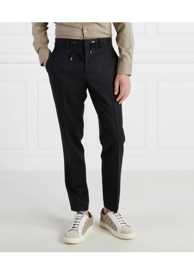 BOSS BLACK Wełniane spodnie H-Genius-DS-B1 Slim Fit