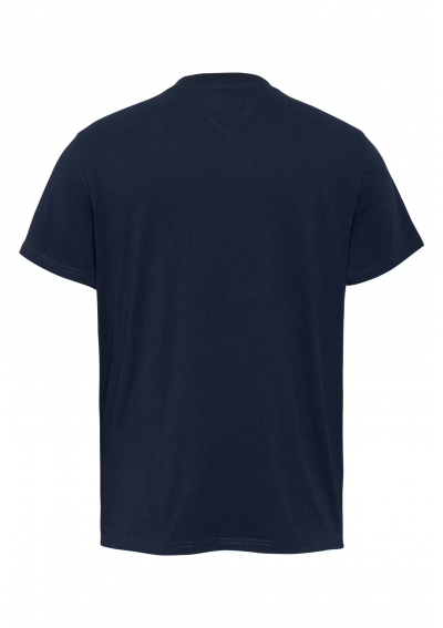 Tommy Jeans t-shirt bawełniany męski kolor czarny gładki DM0DM21188