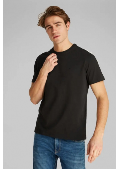 Calvin Klein Jeans t-shirt bawełniany męski kolor czarny gładki LV040HM265