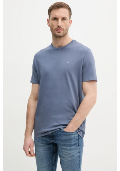 Calvin Klein Jeans t-shirt bawełniany męski kolor czarny gładki LV040HM265